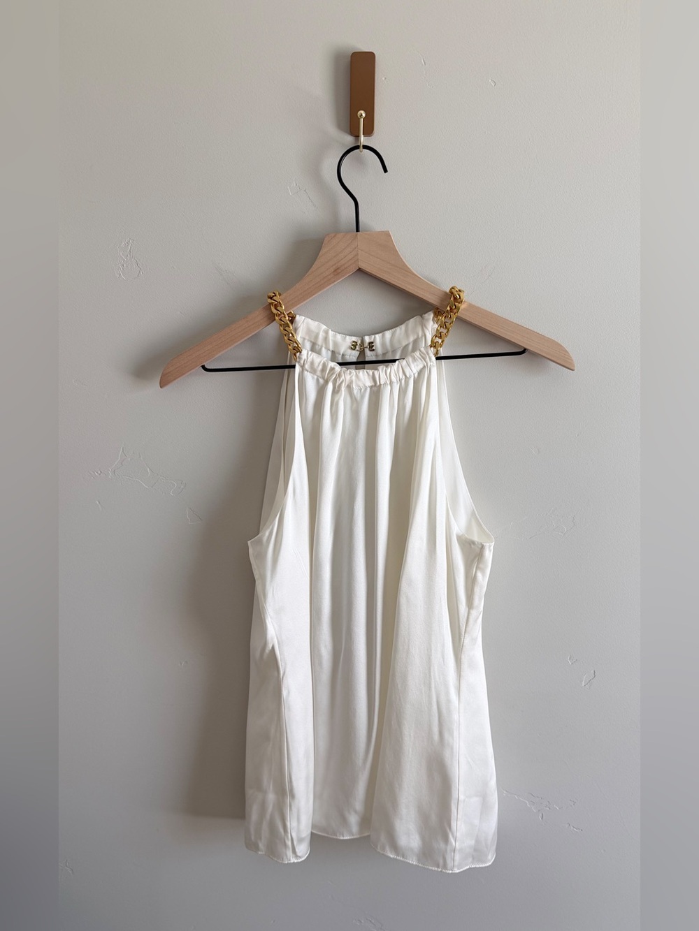 Elie Tahari Chain Halter Tank Top
